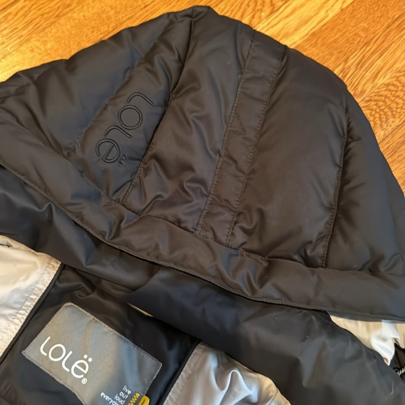 Lole women’s black hooded car coat. Size large 10-12. - Picture 11 of 11